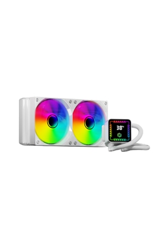 Gameforce Raider 240mm Argb Beyaz Sıvı Soğutucu 275w Tdp Beyaz