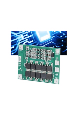 Jms 3s 40a Pil Kartı 18650 Lityum Hücre Dengeli Şarj Modülü 12,6v 13,6v