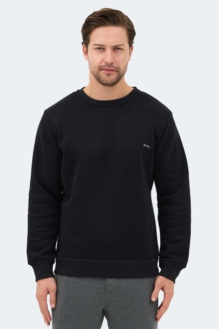 Slazenger Konnor In Erkek Siyah Sweatshırt Siyah