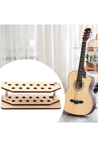 Besthome1 Suntek Ahşap El Sanatları Alet Tutucu Standı, İşi Tutucu, Pratik Ahşap Rengi Ahşap Rengi