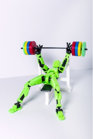 Koleksiyon Dummy Figür Bench Press Yapan Hareketli Eklemli Pozlanabilir Figür