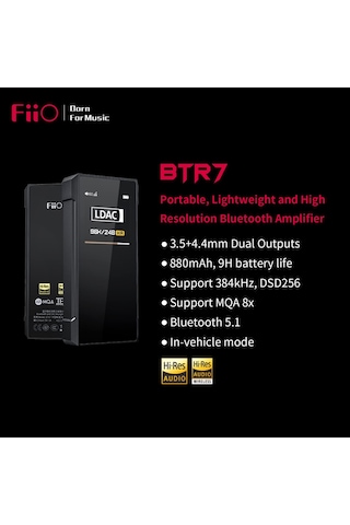 FiiO BTR7 (USB Type C to Type C) Yüksek Çözünürlüklü Taşınabilir