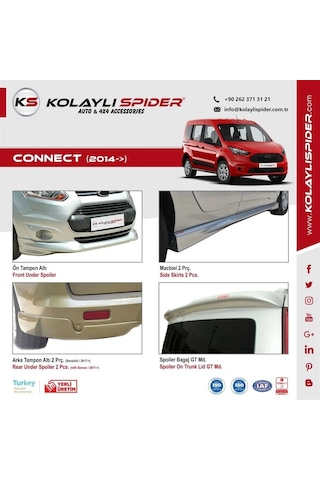 Ford Connect Kapı Kolu 4 Prç Krom 2014 Ve Sonrası