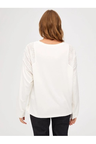 Faik Sönmez Kadın Sweatshirt U67512 Ekru