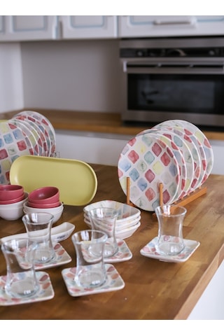 Keramika Takım Kahvaltı Colors 51 Parça 12 Kişilik