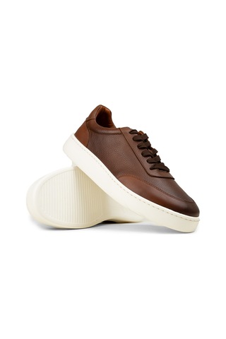 Deery Erkek Hakiki Deri Taba Renk Sneaker Ayakkabı - 04406mtbae01