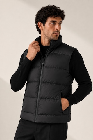 Maison Rae Erkek Siyah, Nova Kumaş, Dik Yaka, Su Ve Rüzgâr Dirençli, Puffer Yelek