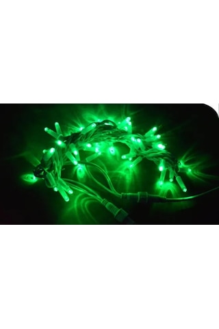 YILBAŞI LED IŞIK İP LED 10 MT YEŞİL SABİT IP65 BEYAZ KABLO AL-80