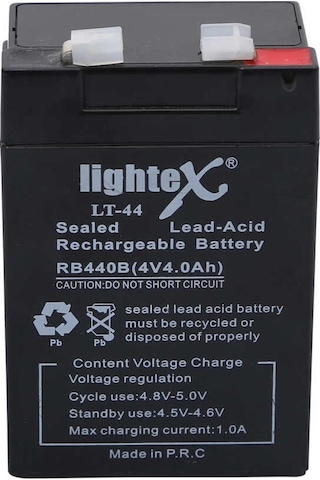 Lightex Lt-44 4v 4.0ah Işıldak Fener Aküsü