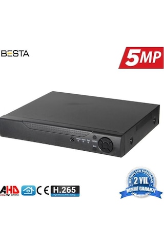Besta 16 Kanal Ahd 5Mp H265 Dvr Kayıt Cihazı Xmeye Bs-816Hd