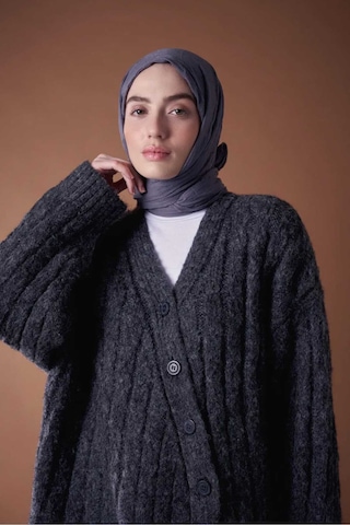 Bambu Şal Tesettür, Pamuklu, Hafif, Rahat, Şık, Yüksek Kalite, Hijab, Shawl, Original, Lux Füme
