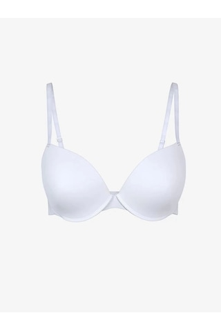 Scm Lingerie Scm Lıngerıe Beyaz Balenli Dolgusuz Düz Tişört Sütyen Beyaz