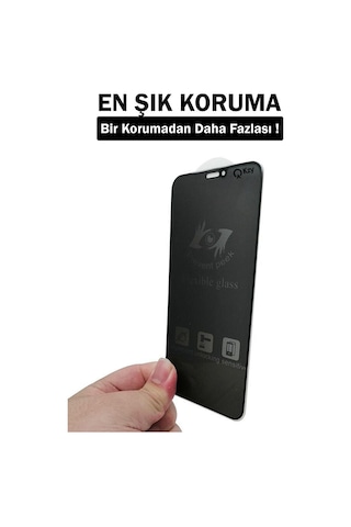 Apple Uyumlu iPhone 12 Mini ile Tam Kaplayan Parlak Seramik Nano Esnek Hayalet Ekran Koruyucu