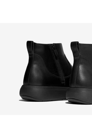 090 All Black Bot Kadın E2z-090 Fitflop Iq-comff Leather Zip Ankle Boots siyah