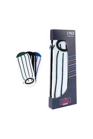 The Socks Company 3 Çift Özel Kutulu Erkek Görünmez Çorap 23SDCR150P Gri