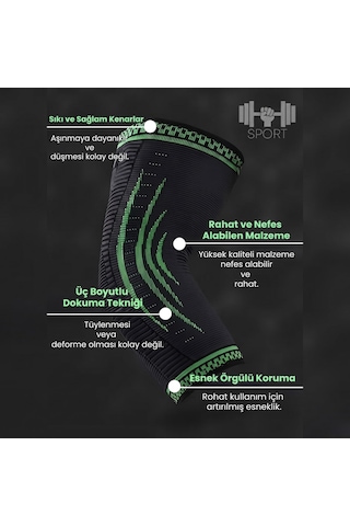 Hsport Elastik Dizlik Neopren Kumaş Fitness Voleybol Basketbol Tenis Sporcuları İçin Koruyucu Diz Destek Bandajı 28 Cm Kısa