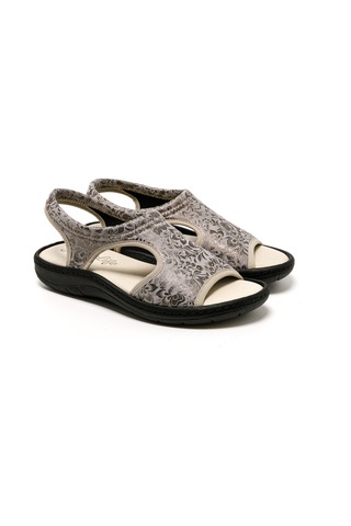 Sandalet Kadın 5364 Green Life Stretch Women's Footwear Plomo Plomo Çok Renkli