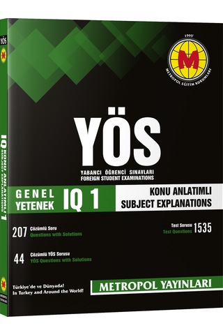 Yös Genel Yetenek Iq -1 Konu Anlatımlı-Örnek Çözümlü Yös Genel Yetenek Iq -1 Konu Anlatımlı-Örnek Çözümlü