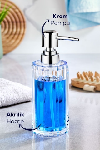 Vienev Akrilik Sıvı Sabunluk 215 Ml Şeffaf 1990 Şeffaf