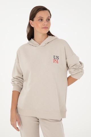 U.S. Polo Assn. Kadın Taş Kapüşonlu Sweatshirt 50291265-VR049