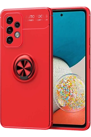Galaxy A33 5G Kılıf Zore Ravel Yüzüklü Silikon Kılıf