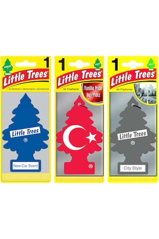 Little Trees 3'Lü Set Türk Bayrağı/New Car/City Style Asma Koku