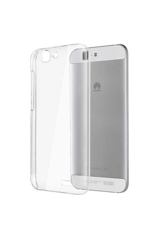Huawei Ascend G7 Kılıf Zore Şeffaf Ince Ve Esnek Süper Silikon Renksiz