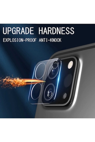 Apple Uyumlu iPad  Pro 11 / 12.9 2020 2021 Cam Kamera Lens Koruyucu