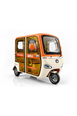 Sfm SF400 Plus Kapılı 3 Tekerlekli Elektrikli Motosiklet Turuncu