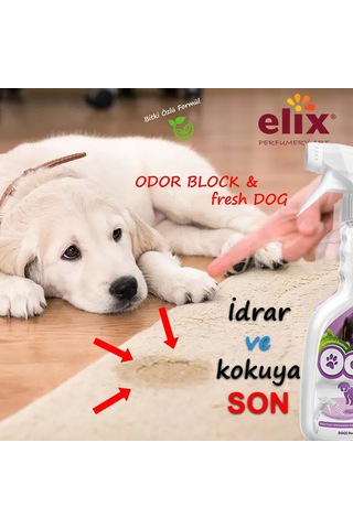 Elıx Bitki Özlü Köpek İdrar Yapma ve Koku Önleyici Sprey 500 ML