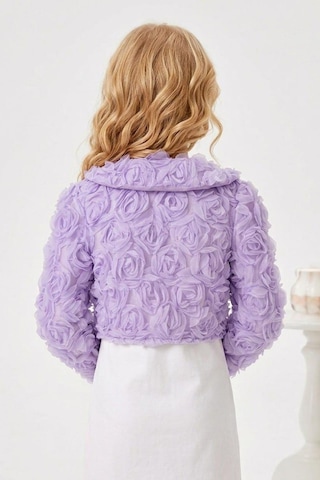 Mnk Baby & Kids Luvia Lase Detay Kız Çocuk Bolero M00812 Lila