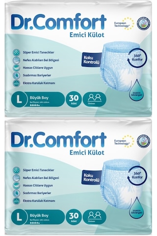 Dr.comfort Hasta Bezi Yetişkin Emici Külot L-büyük 2pk 30 L