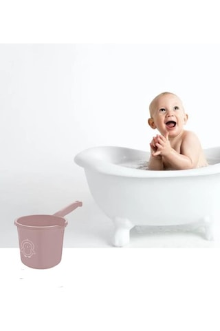 Flosoft Bebek Banyo Maşrapası, Uzun Saplı Oluklu Çok Amaçlı Maşrapa 1,5 Litre 001