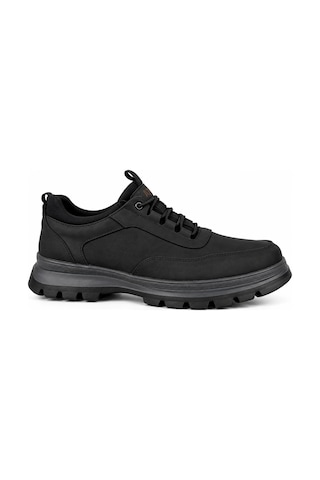 Modayak Ata 151 Nubuk Siyah Hakiki Deri Slip On Ayakkabı Nubuk Sıyah