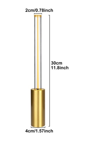 Modern Minimalist Atmosfer Işığı Kısılabilir Ortam Aydınlatma, Dokunmatik Kontrol Başucu Gece Lambası 金色 Diğer