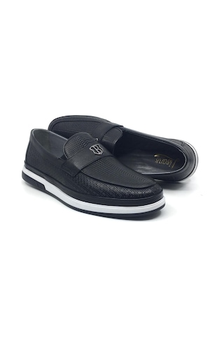 Lisans Sohes Lisans Shoes %100 Hakiki Deri Erkek Günlük Ortopedik Rahat Yazlık Ayakkabı Yeni Sezon 40-44 Siyah