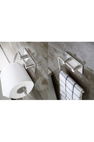 Deltahome Paslanmaz Çelik Tuvalet Kağıdı Standı Aparatı Inox. Metalik