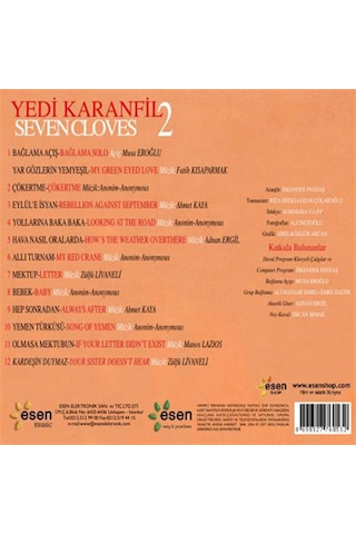 Yedi Karanfil - Seven Cloves 2 Cd