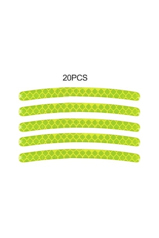 Jms Tekerlek Yansıtıcı Şerit Su Geçirmez Araba Aksesuarları Tekerlek Göbeği Etiketi Sürüş Bandı