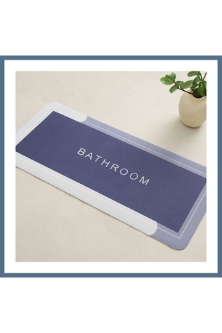 Buradabulabilirsin Dikdörtgen Su Emici Banyo Paspası 116 X 37.5 Cm Elastik Bbz Çok Renkli