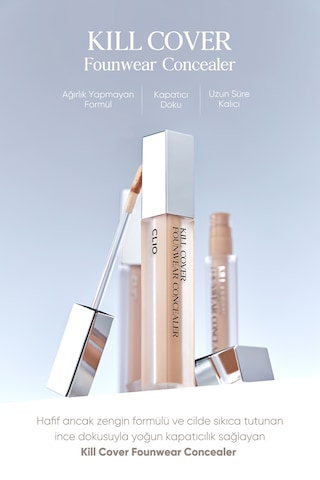 Yoğun Kapatıcılık Sağlayan Concealer Clio Kill Cover Founwear Concealer 2 Lingerie