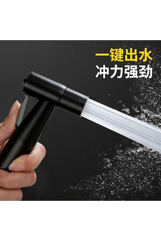 Dianziye 304 Paslanmaz Çelik Tuvalet Spreyi - Ev Bakımı Yardımcısı, Kadın Yıkama Fonksiyonu, 1.5m Genişleyen Boru, Siyah Set, Tüketici Dostu Ve Dayanıklı