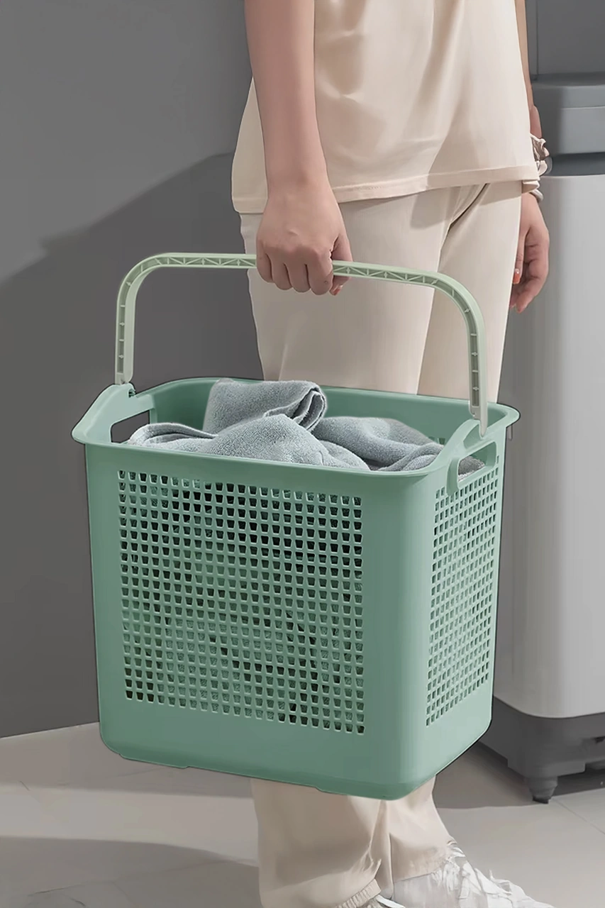 İronika Samba Kirli Temiz Çamaşır Sepeti Çok Amaçlı Oyuncak Sepeti - Yeşil Yeşil