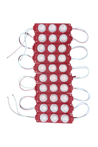 Parmak Lamba Camlı Kırmızı 24v 10'lu Br 040 99 36
