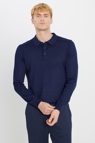 Ac&co Erkek Lacı Yünlü Standart Fit Normal Kesim Polo Yaka Triko Kazak