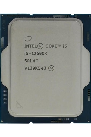 Intel Core İ5 12600k 20mb 10çekirdekli O/b Uhd Vga 1700p 125w Kutusuz+fansız