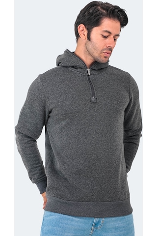 Slazenger BAHA IN Erkek Sweatshirt Antrasit