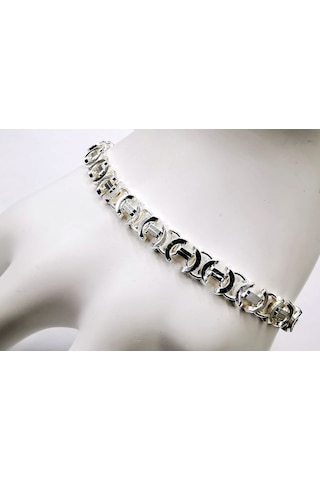 Omar Silver Erkek Euro 6 Mm Beyaz Gümüş Bileklik