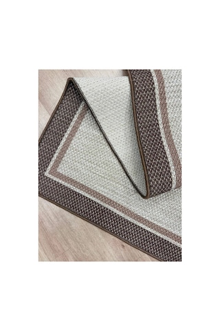 Çift Bordürlü Lüks Orijinal Sisal Dokuma Halısı Salon Halısı Mutfak Halısı Koridor Makine Halısı Kahve-bej 926846847 Kahve-bej