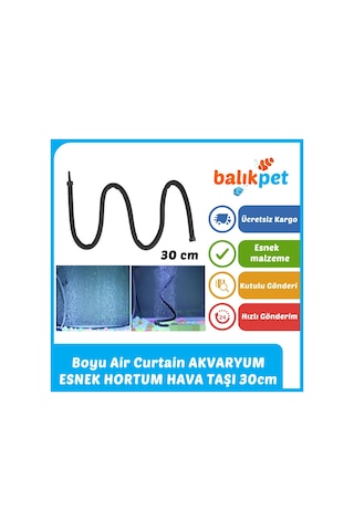 Boyu Air Curtain Esnek Hortum Akvaryum Hava Taşı 30cm